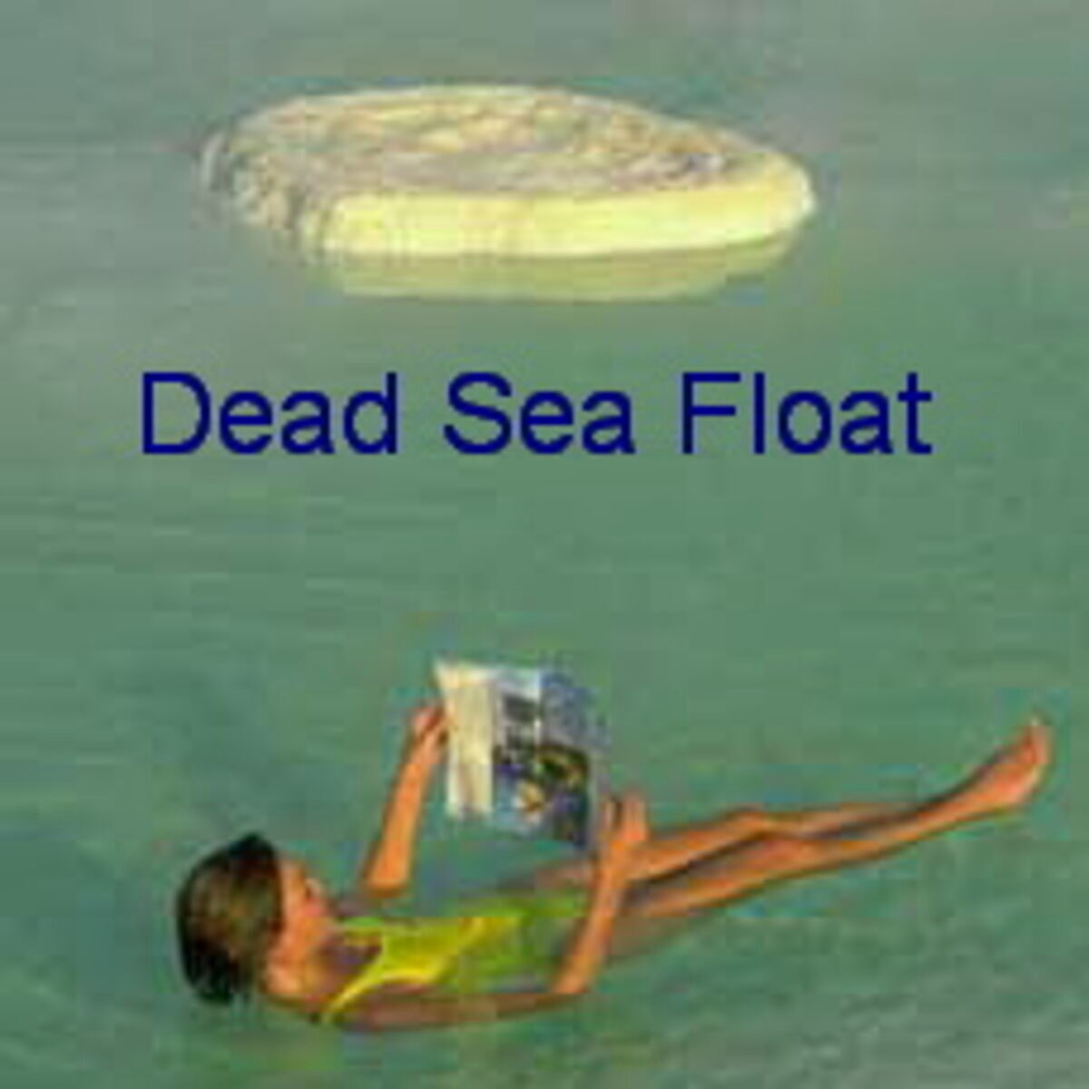 Floating in the Dead Sea