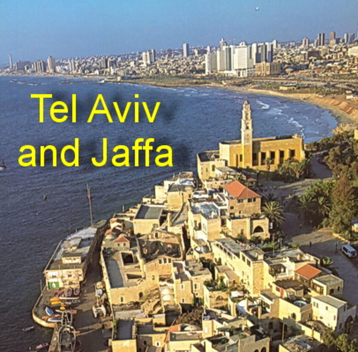 Tel Aviv skyline and startup tech hub